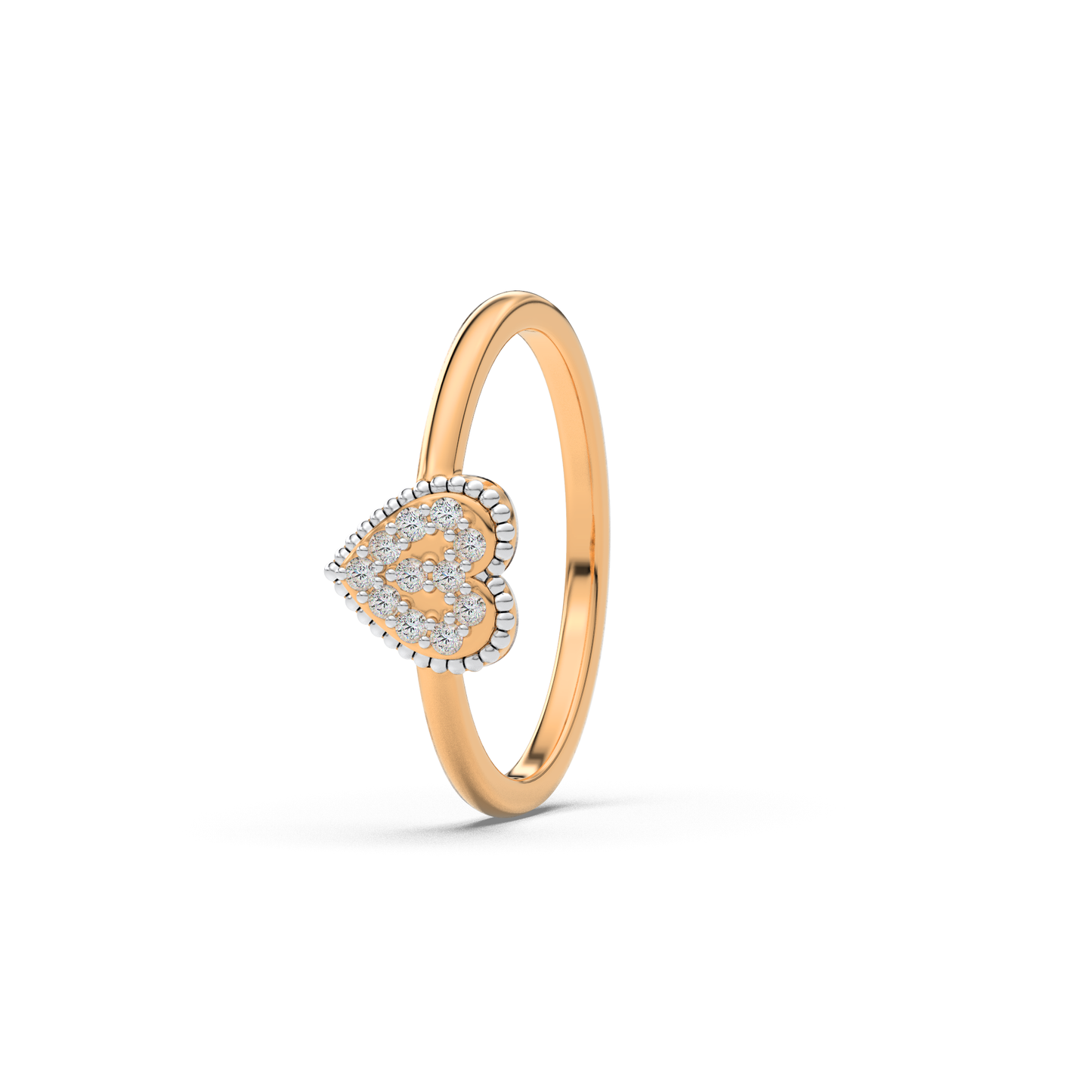 Radiant Mirage 14Kt Diamond Ring