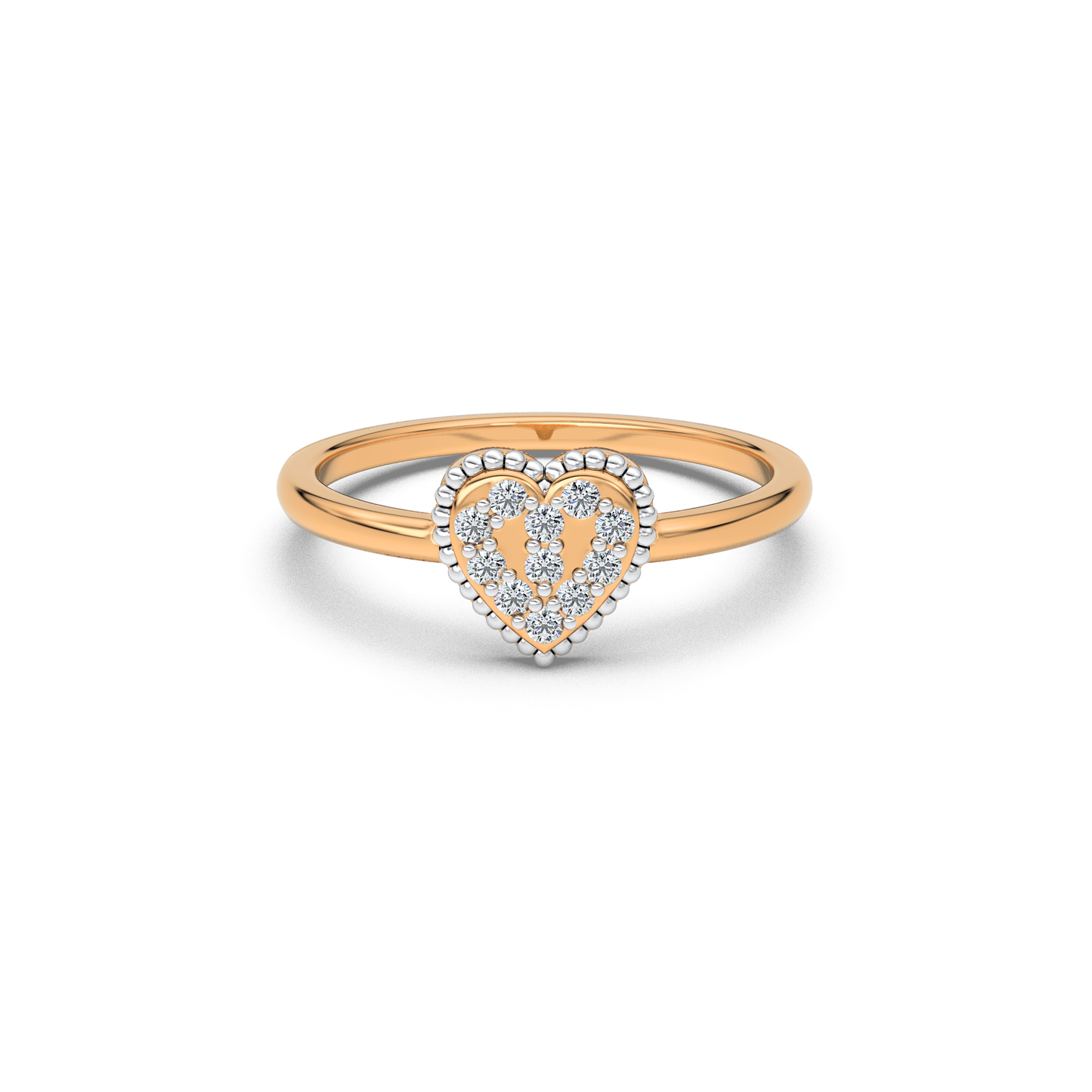 Radiant Mirage 14Kt Diamond Ring