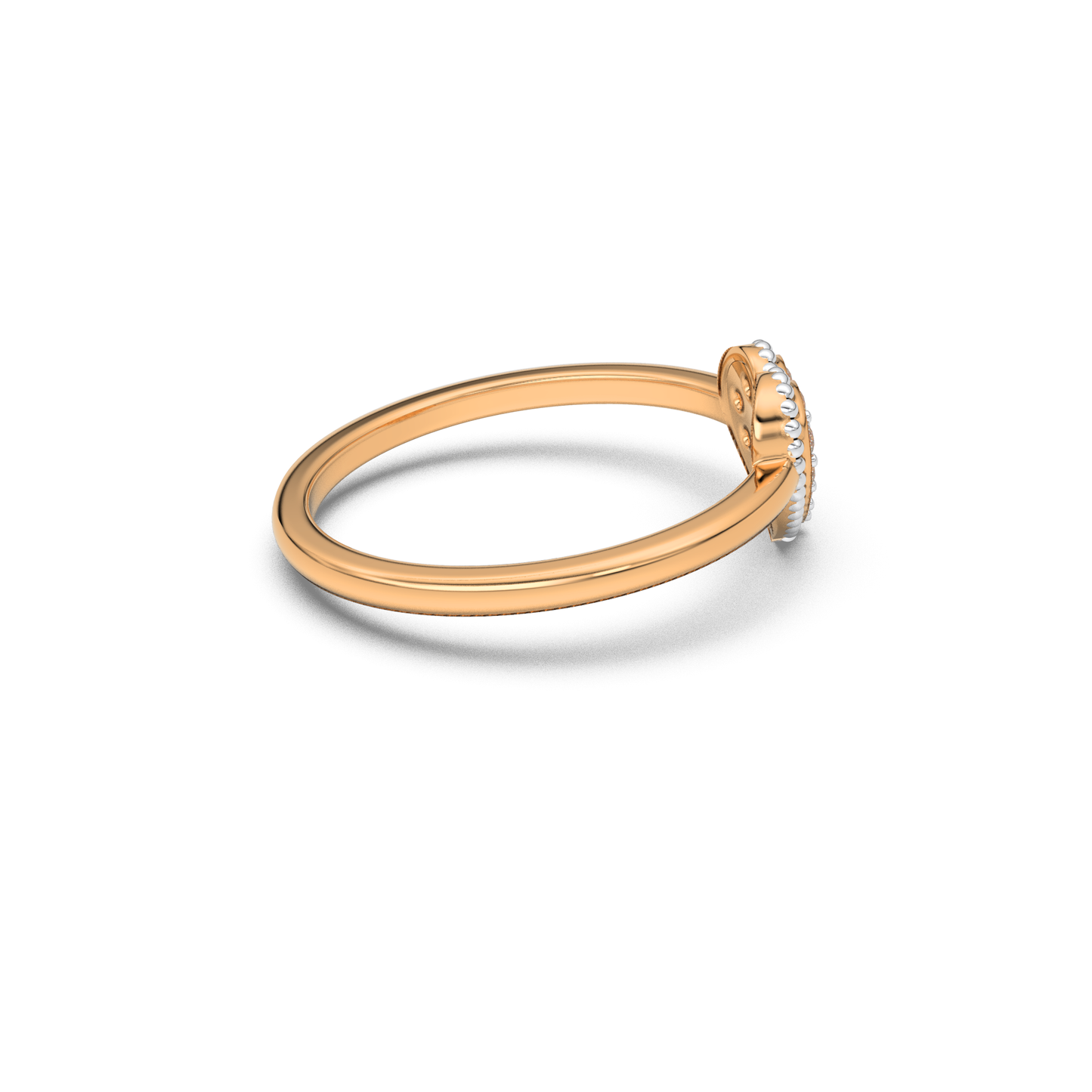 Radiant Mirage 14Kt Diamond Ring
