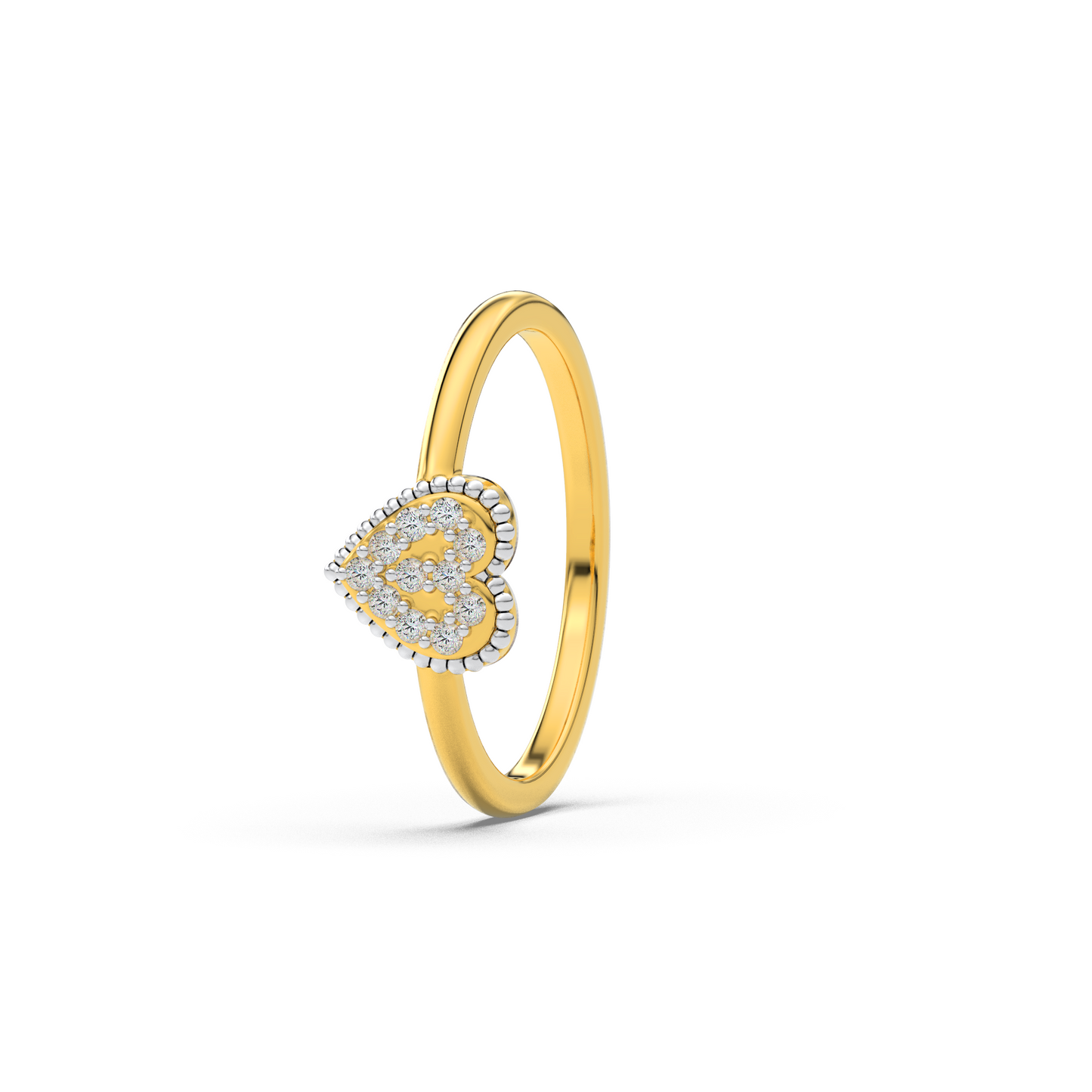 Radiant Mirage 14Kt Diamond Ring