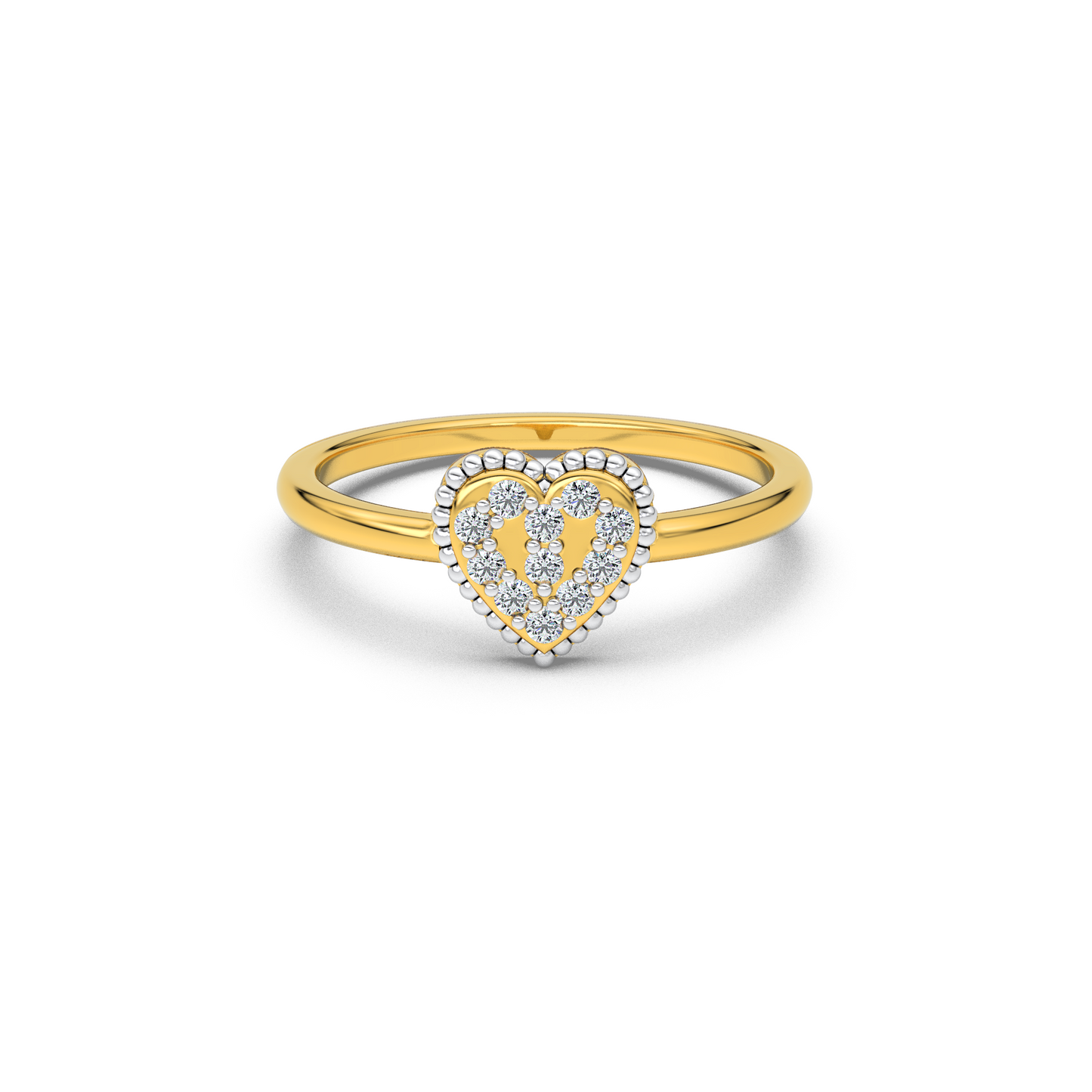 Radiant Mirage 14Kt Diamond Ring