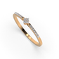 Aurora Veil 18Kt Diamond Ring