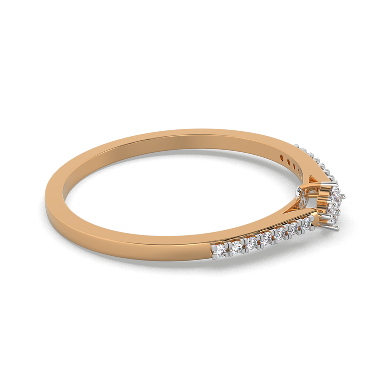 Aurora Veil 14Kt Diamond Ring