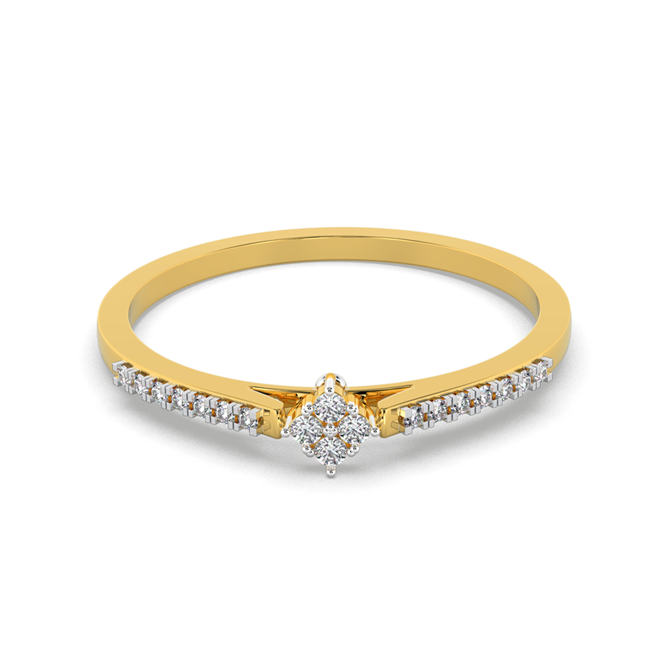 Aurora Veil 14Kt Diamond Ring