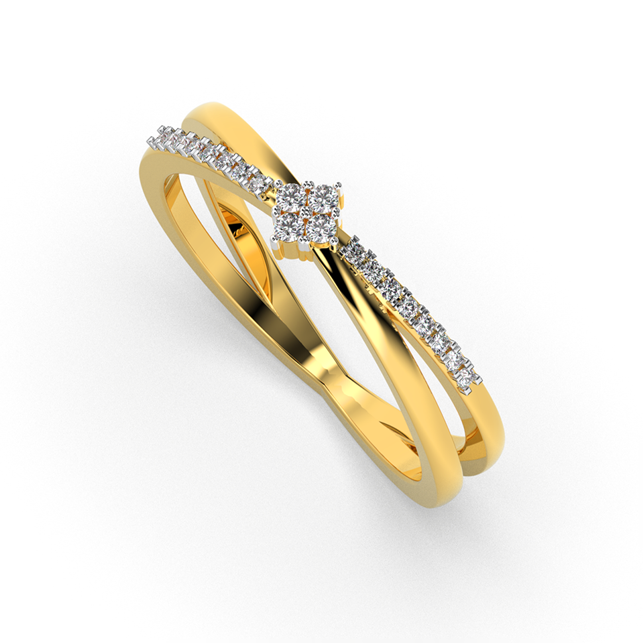 Ethereal Symphony 14Kt Diamond Ring