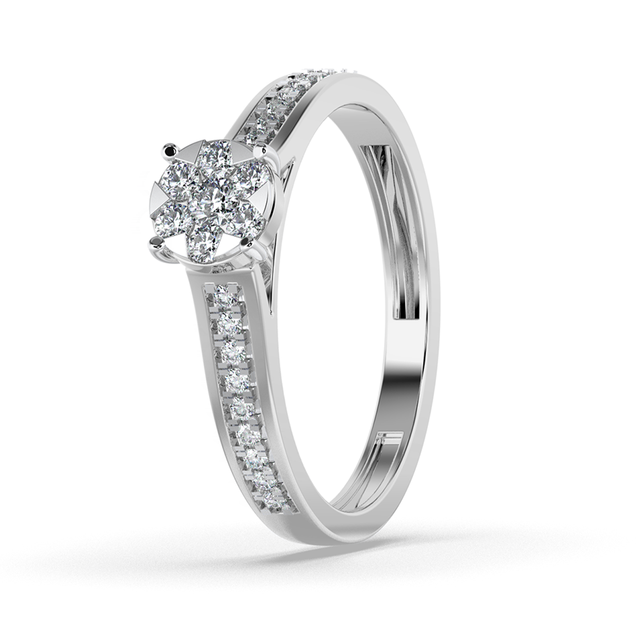 Moonlit Mirage 14Kt Diamond Ring