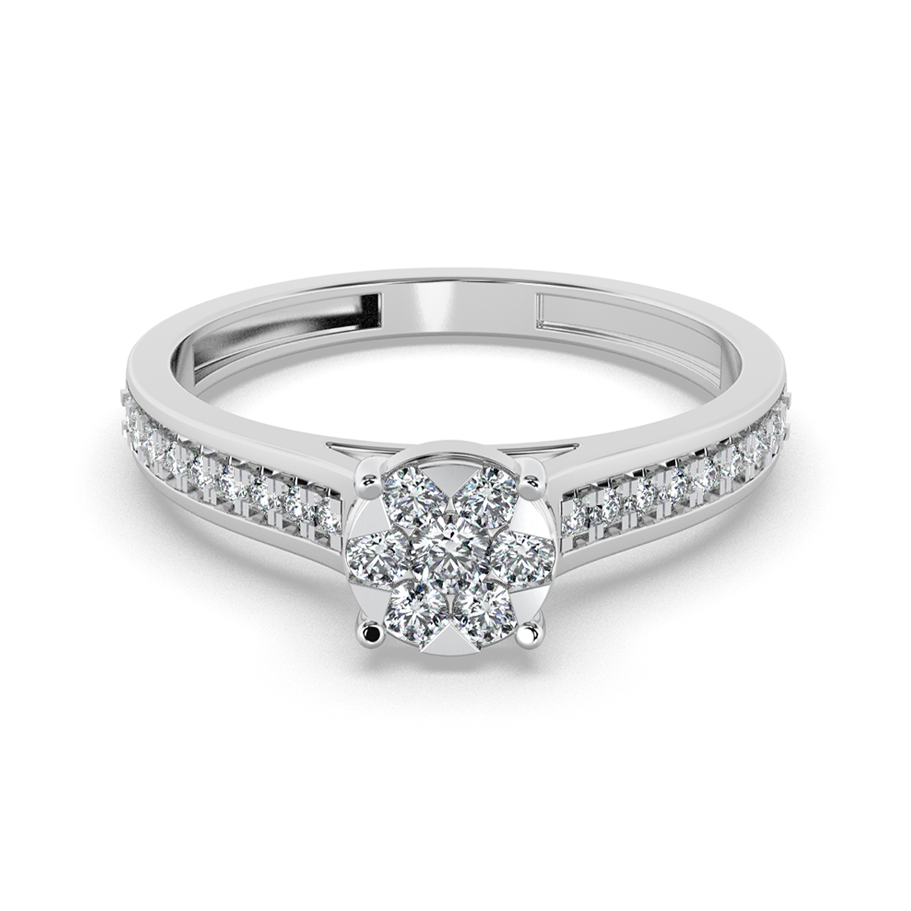 Moonlit Mirage 14Kt Diamond Ring