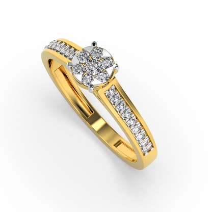 Moonlit Mirage 18Kt Diamond Ring