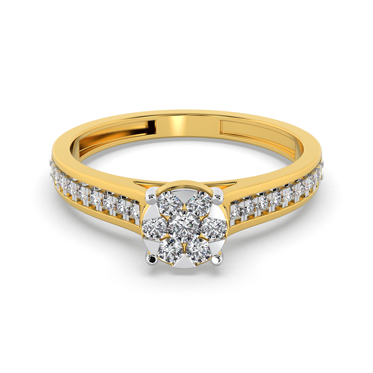 Moonlit Mirage 18Kt Diamond Ring