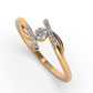 Crimson Serenade 14Kt Diamond Ring