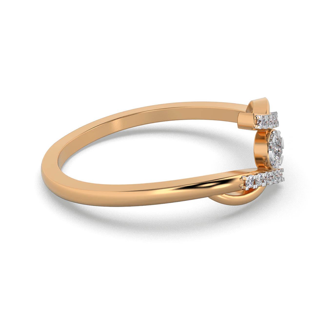 Crimson Serenade 14Kt Diamond Ring