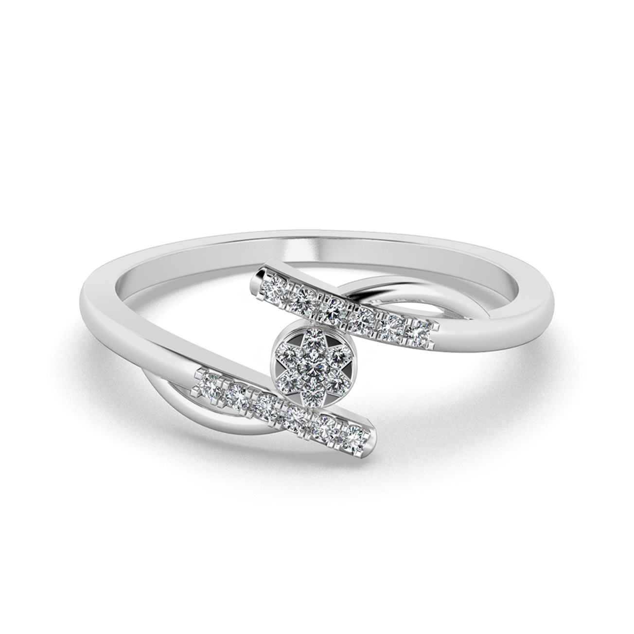 Crimson Serenade 14Kt Diamond Ring