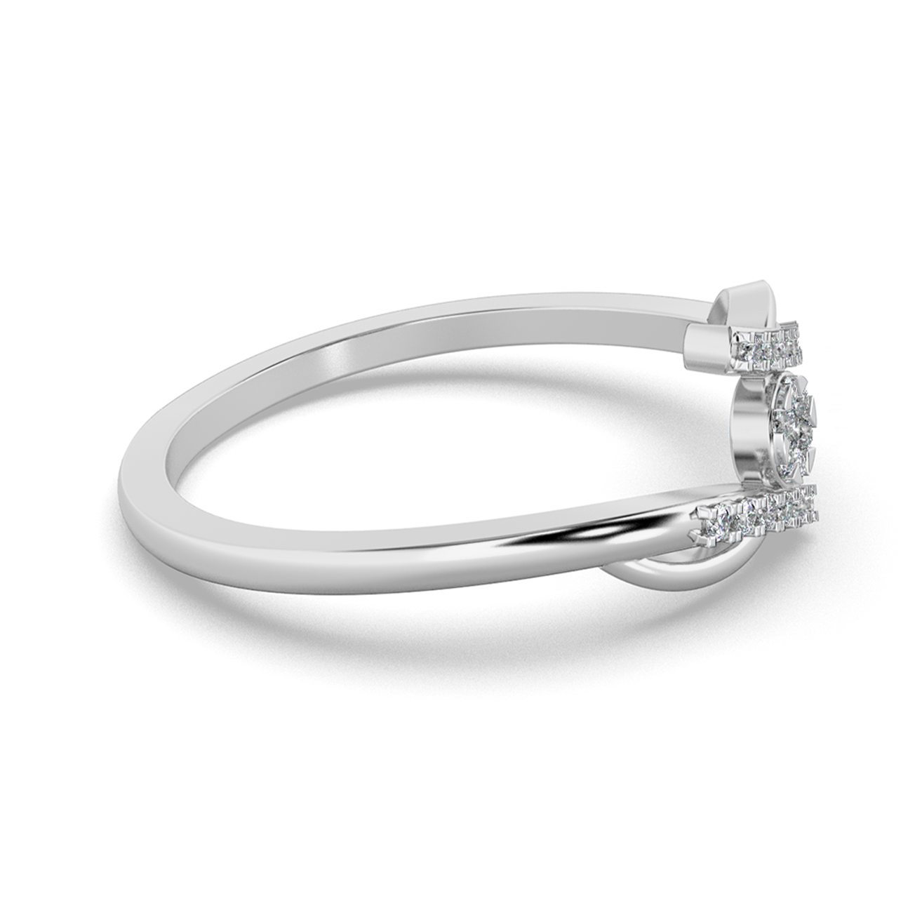 Crimson Serenade 14Kt Diamond Ring
