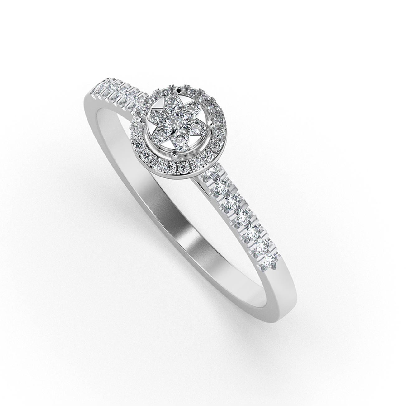 Ivory Whisper 18Kt Diamond Ring