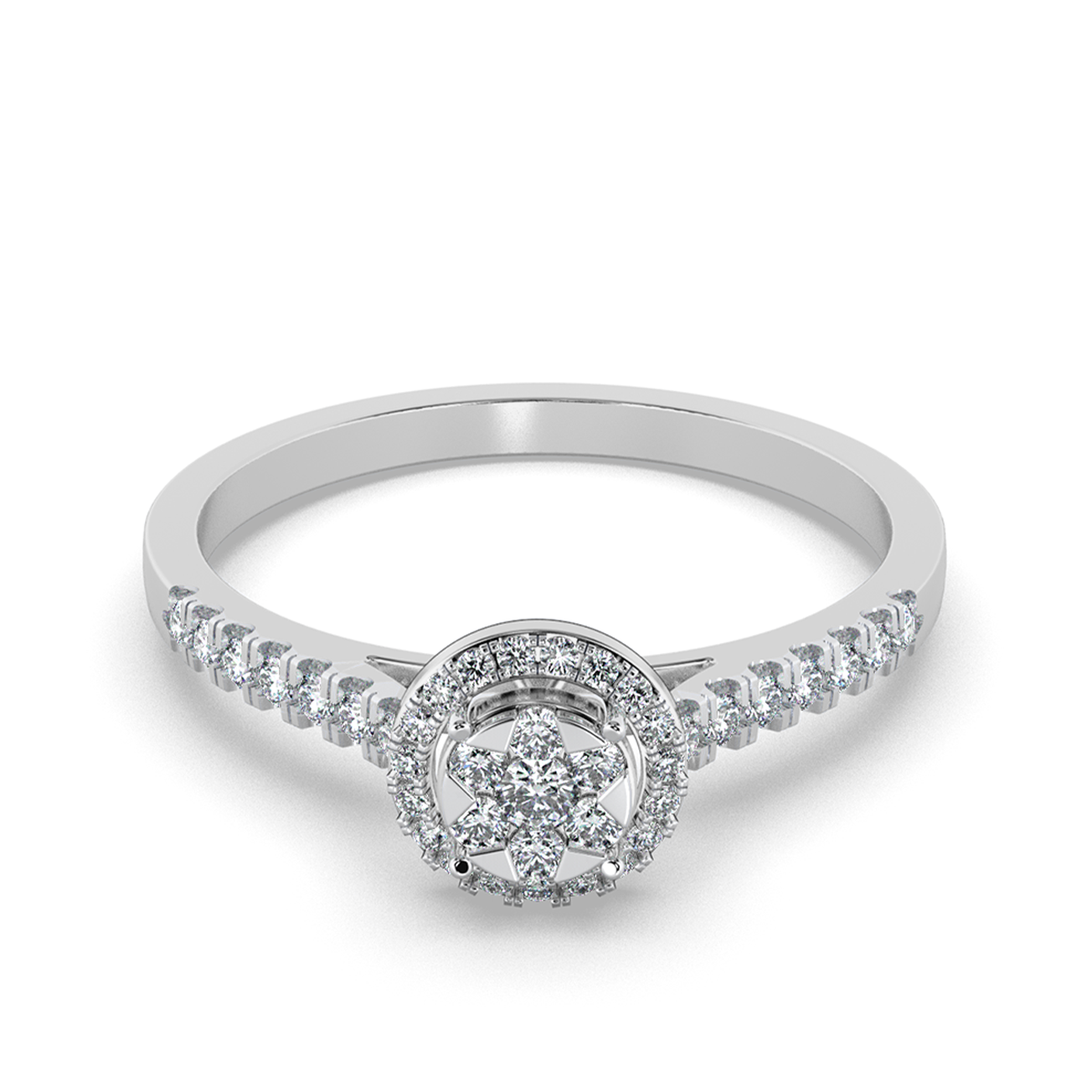 Ivory Whisper 18Kt Diamond Ring