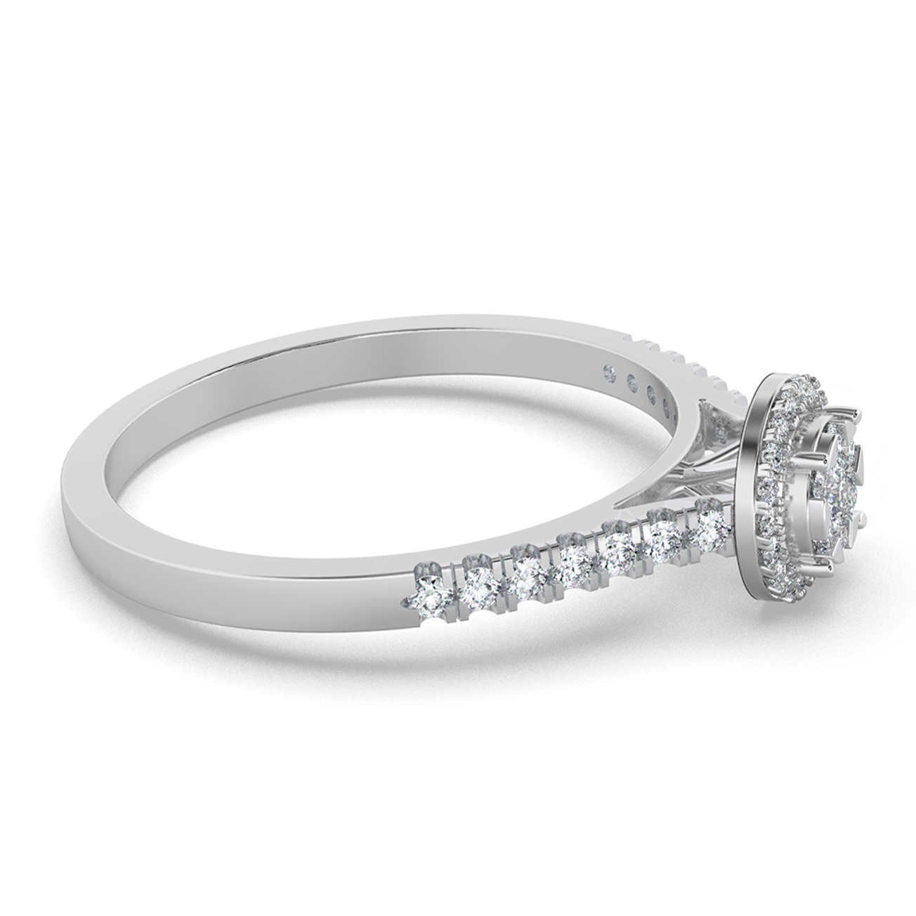 Ivory Whisper 14Kt Diamond Ring
