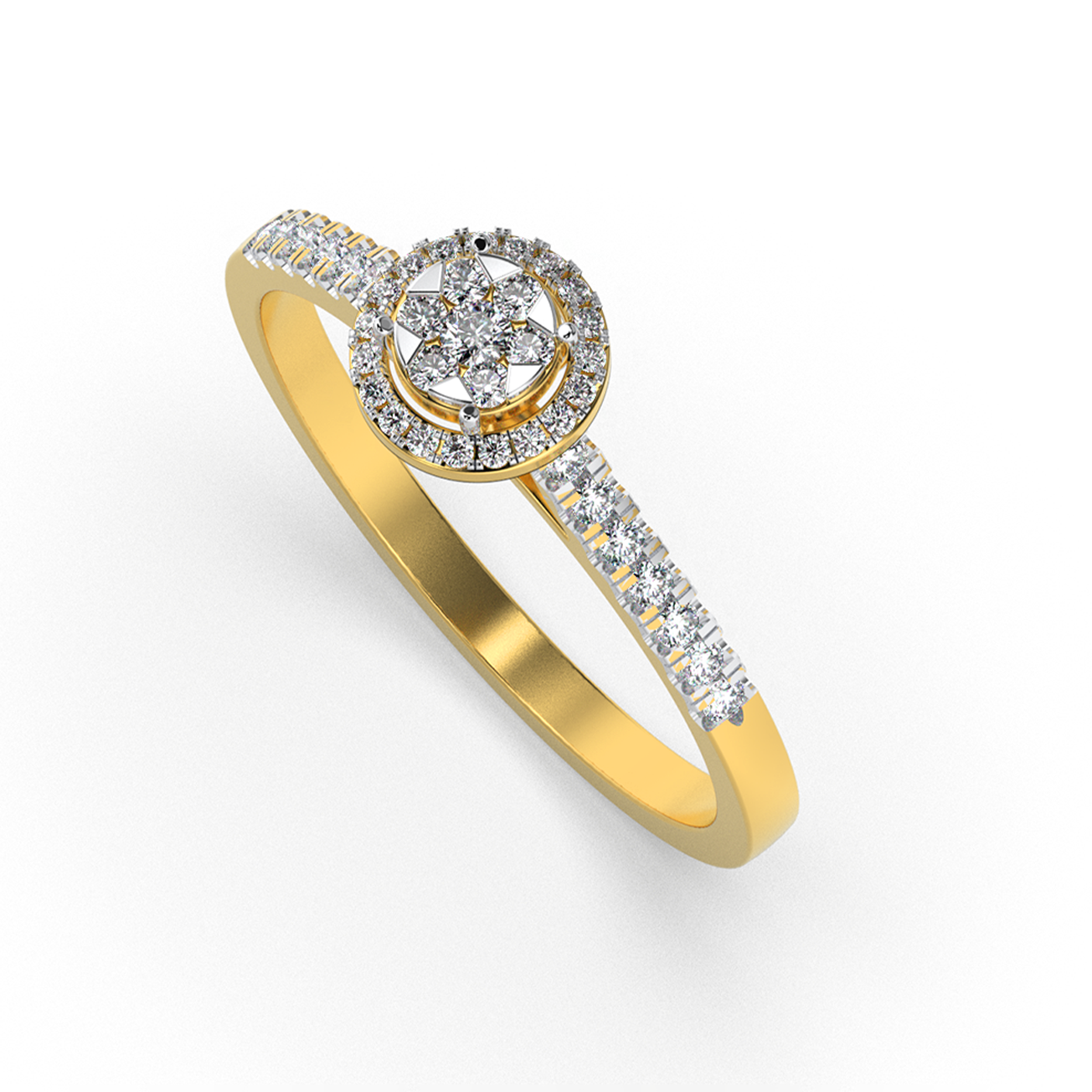 Ivory Whisper 18Kt Diamond Ring