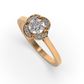 Rosé Twilight 14Kt Diamond Ring