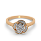 Rosé Twilight 14Kt Diamond Ring