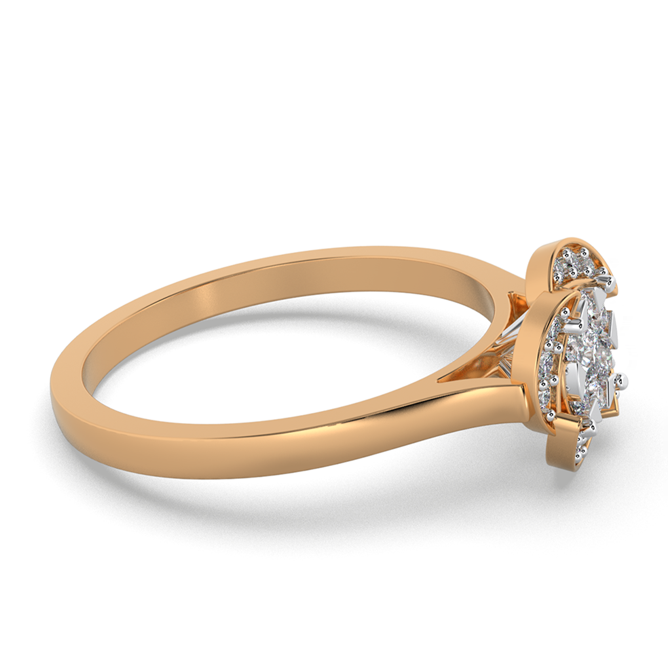 Rosé Twilight 14Kt Diamond Ring