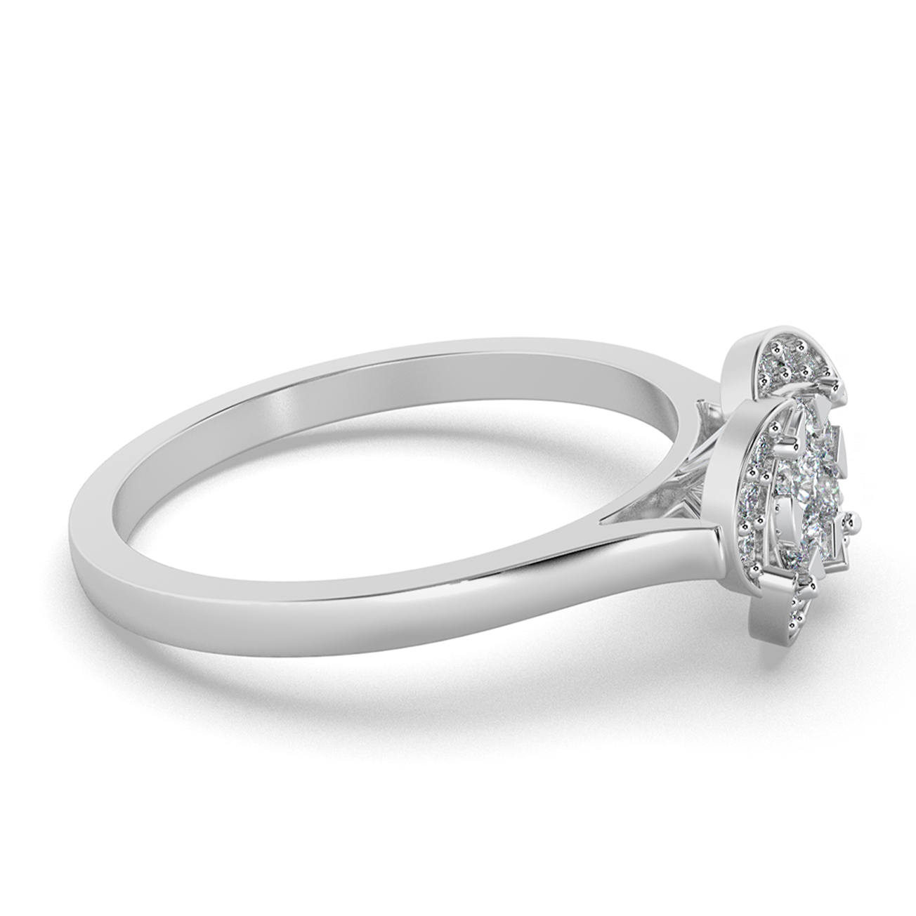 Rosé Twilight 14Kt Diamond Ring