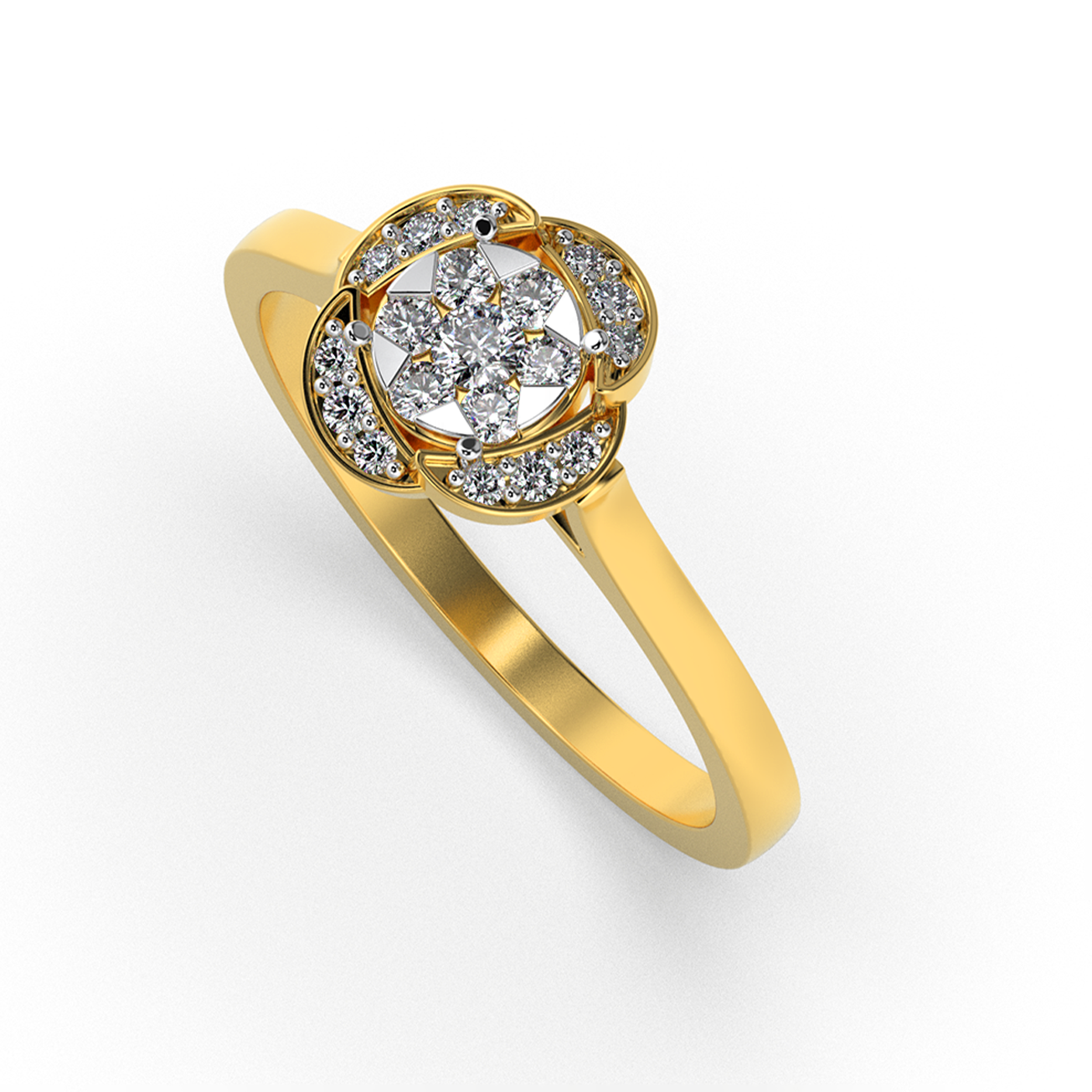 Rosé Twilight 14Kt Diamond Ring