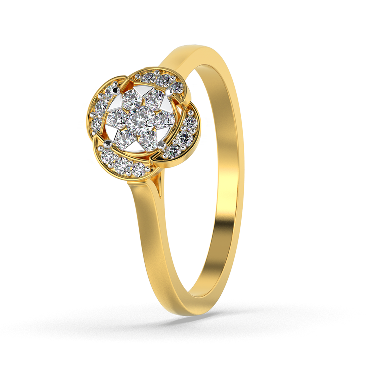 Rosé Twilight 14Kt Diamond Ring
