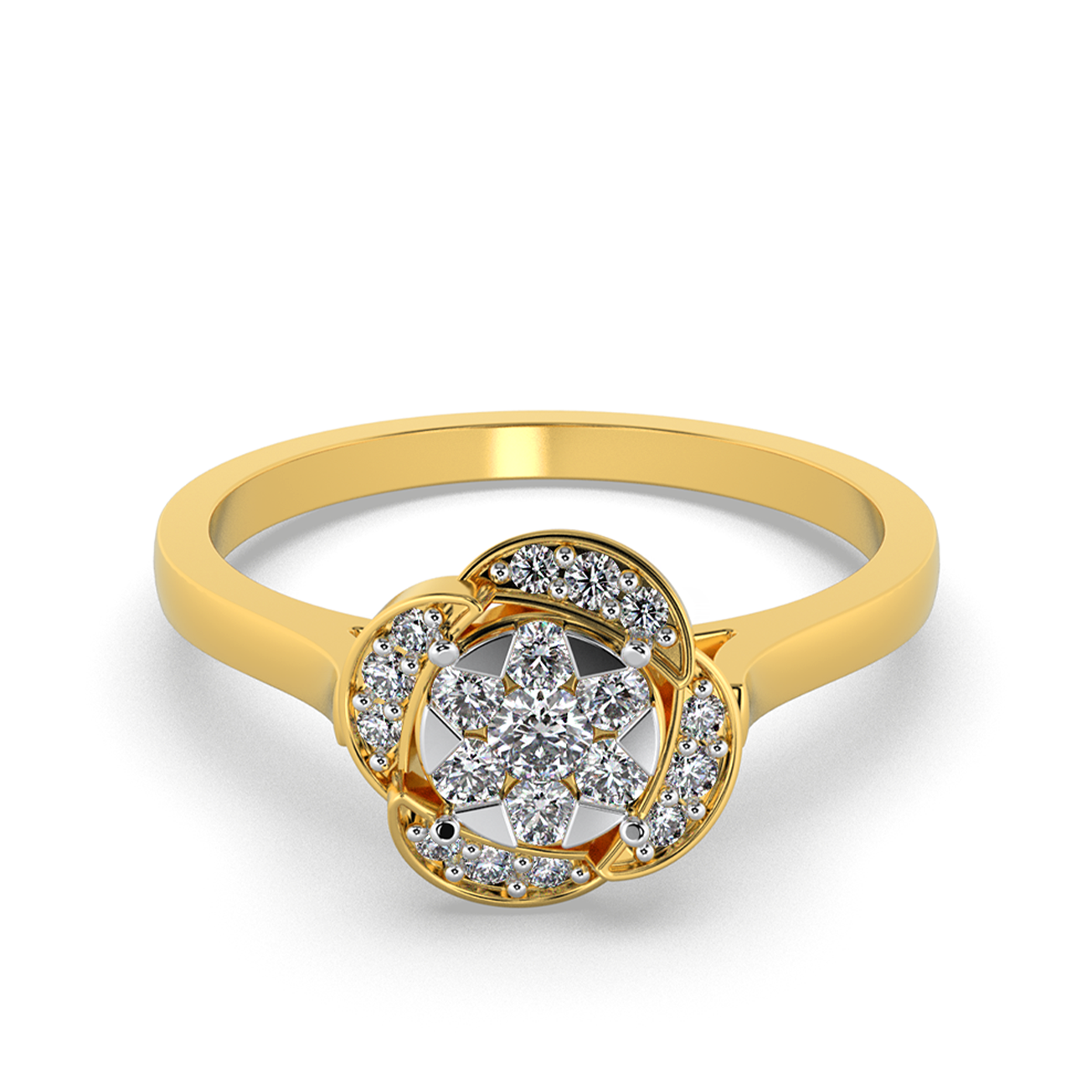 Rosé Twilight 14Kt Diamond Ring