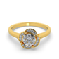 Rosé Twilight 18Kt Diamond Ring