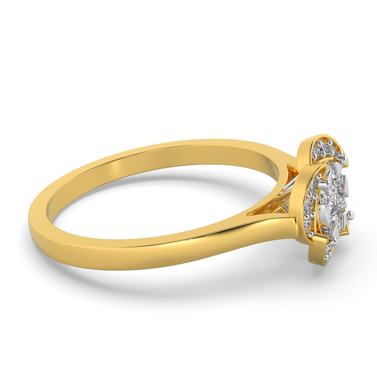 Rosé Twilight 14Kt Diamond Ring