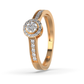 Amber Veil 14Kt Diamond Ring