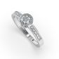 Amber Veil 14Kt Diamond Ring