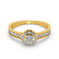Amber Veil 14Kt Diamond Ring