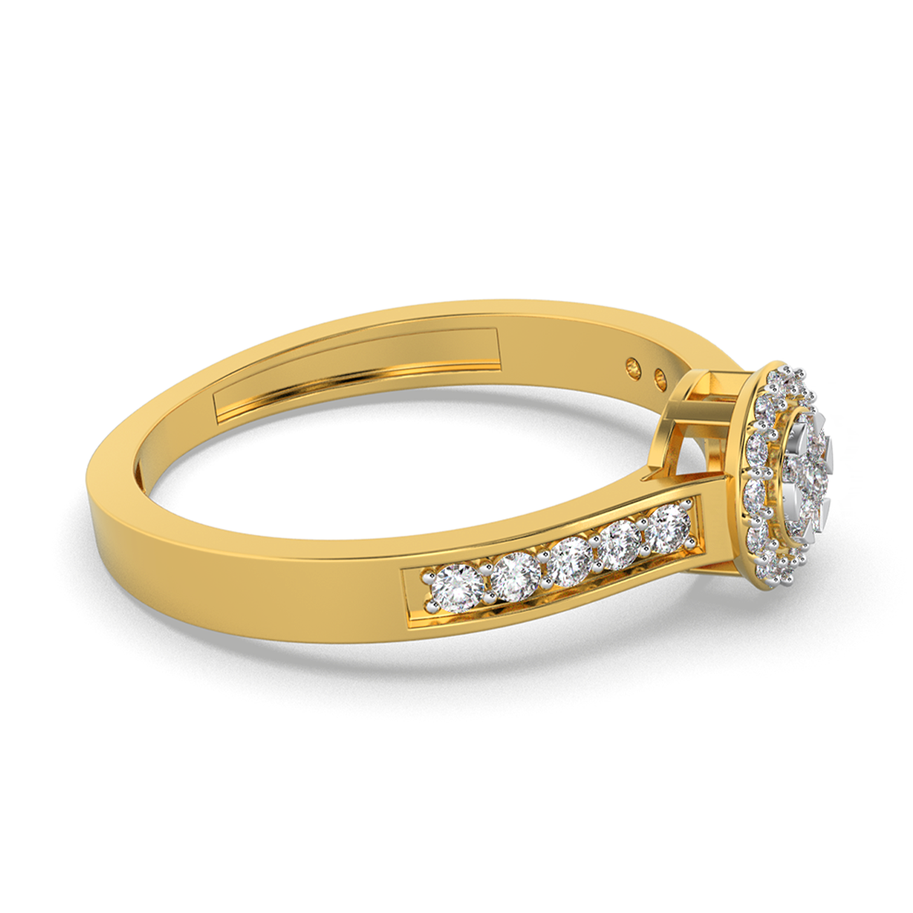Amber Veil 18Kt Diamond Ring