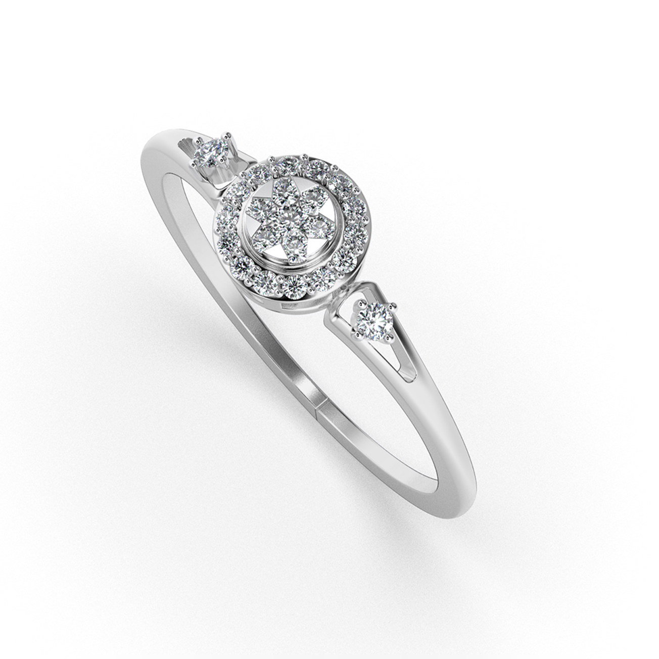 Opaline Harmony 18Kt Diamond Ring