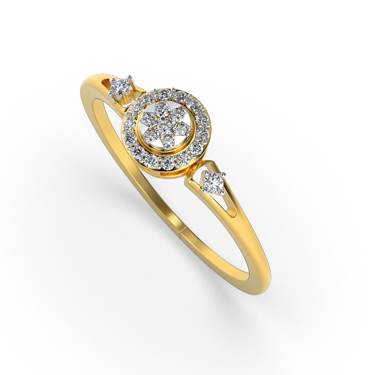 Opaline Harmony 14Kt Diamond Ring