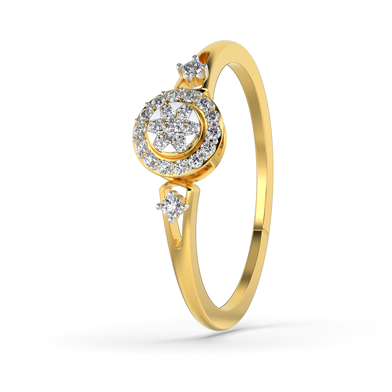 Opaline Harmony 14Kt Diamond Ring
