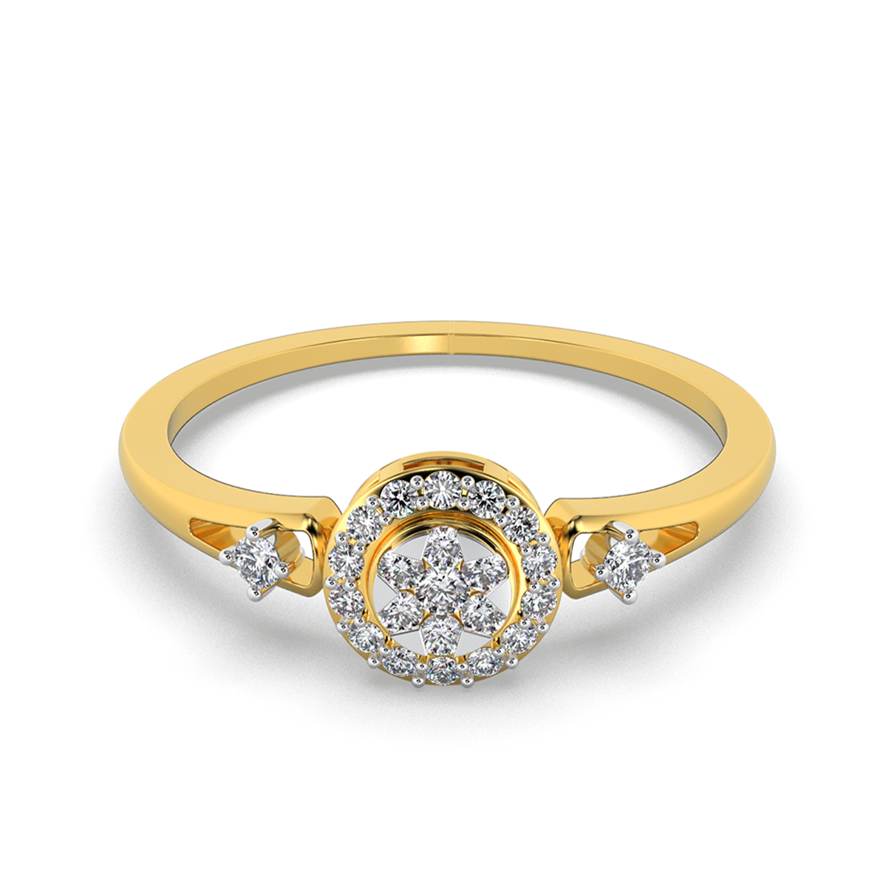 Opaline Harmony 14Kt Diamond Ring