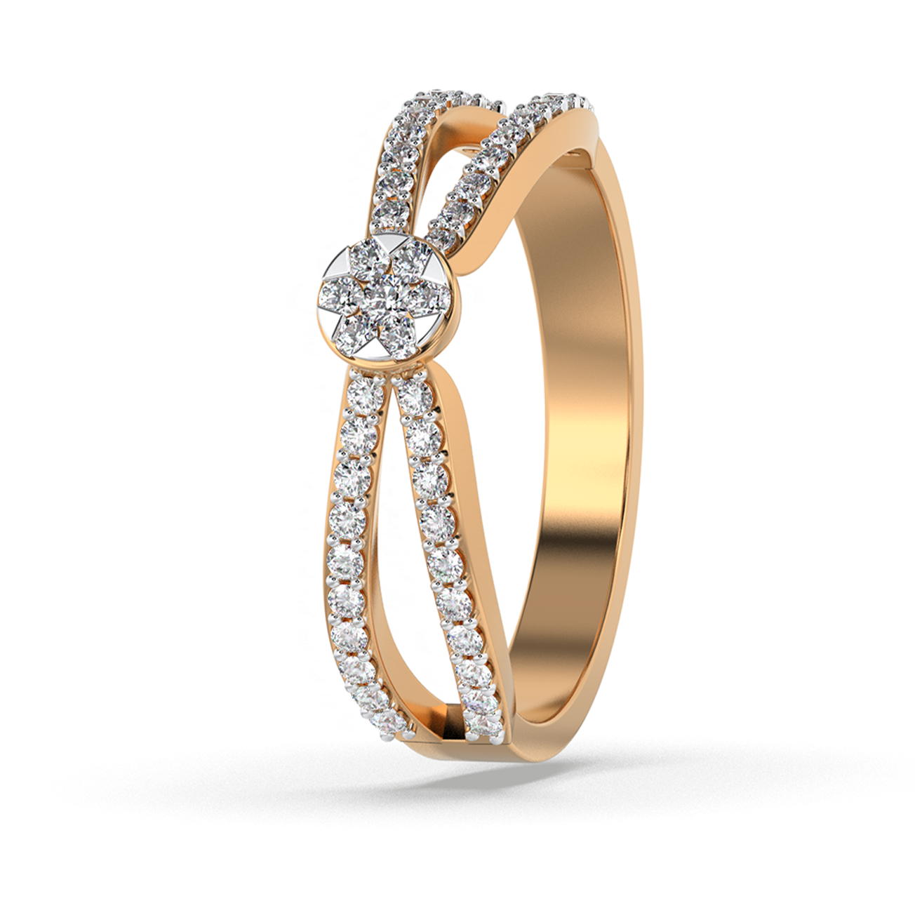Celestial Embrace 14Kt Diamond Ring