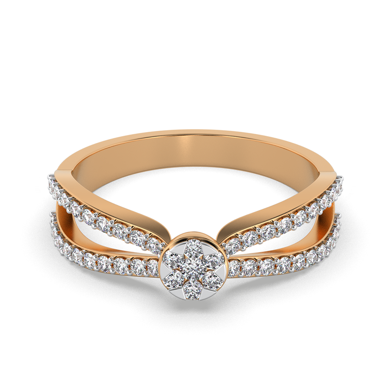 Celestial Embrace 14Kt Diamond Ring