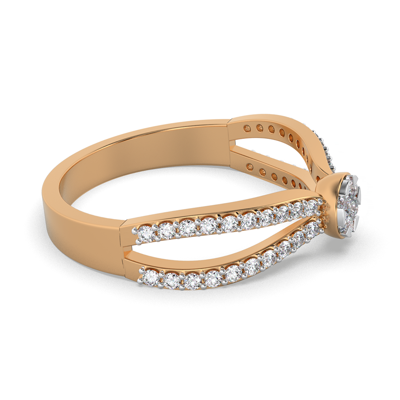 Celestial Embrace 14Kt Diamond Ring
