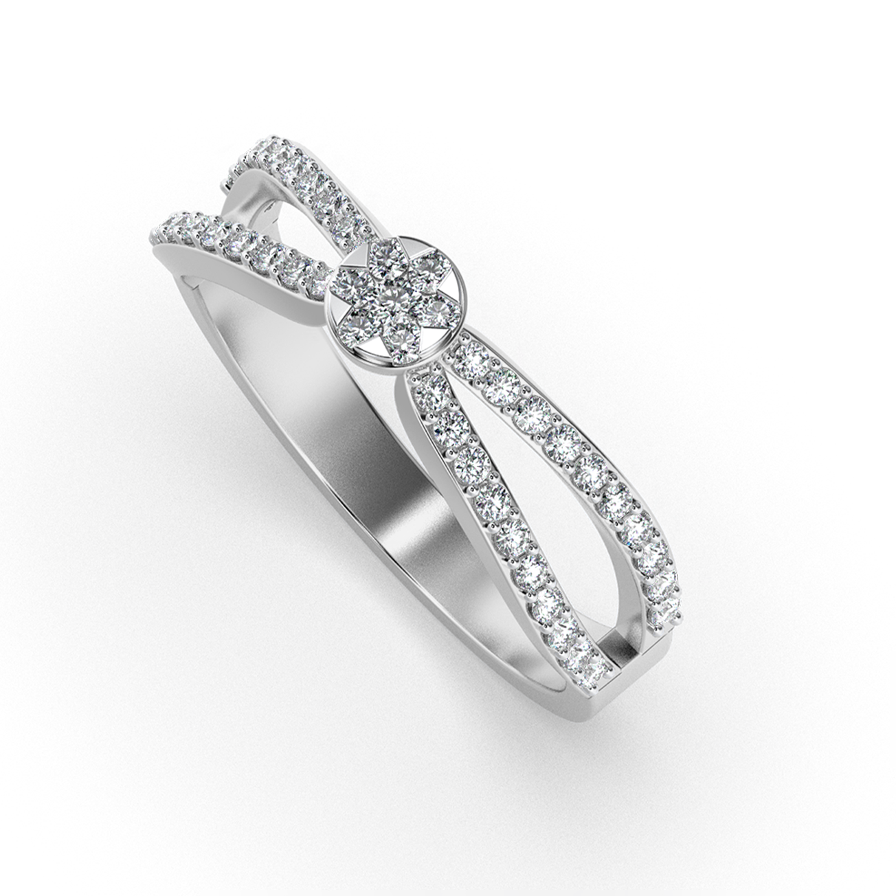 Celestial Embrace 14Kt Diamond Ring