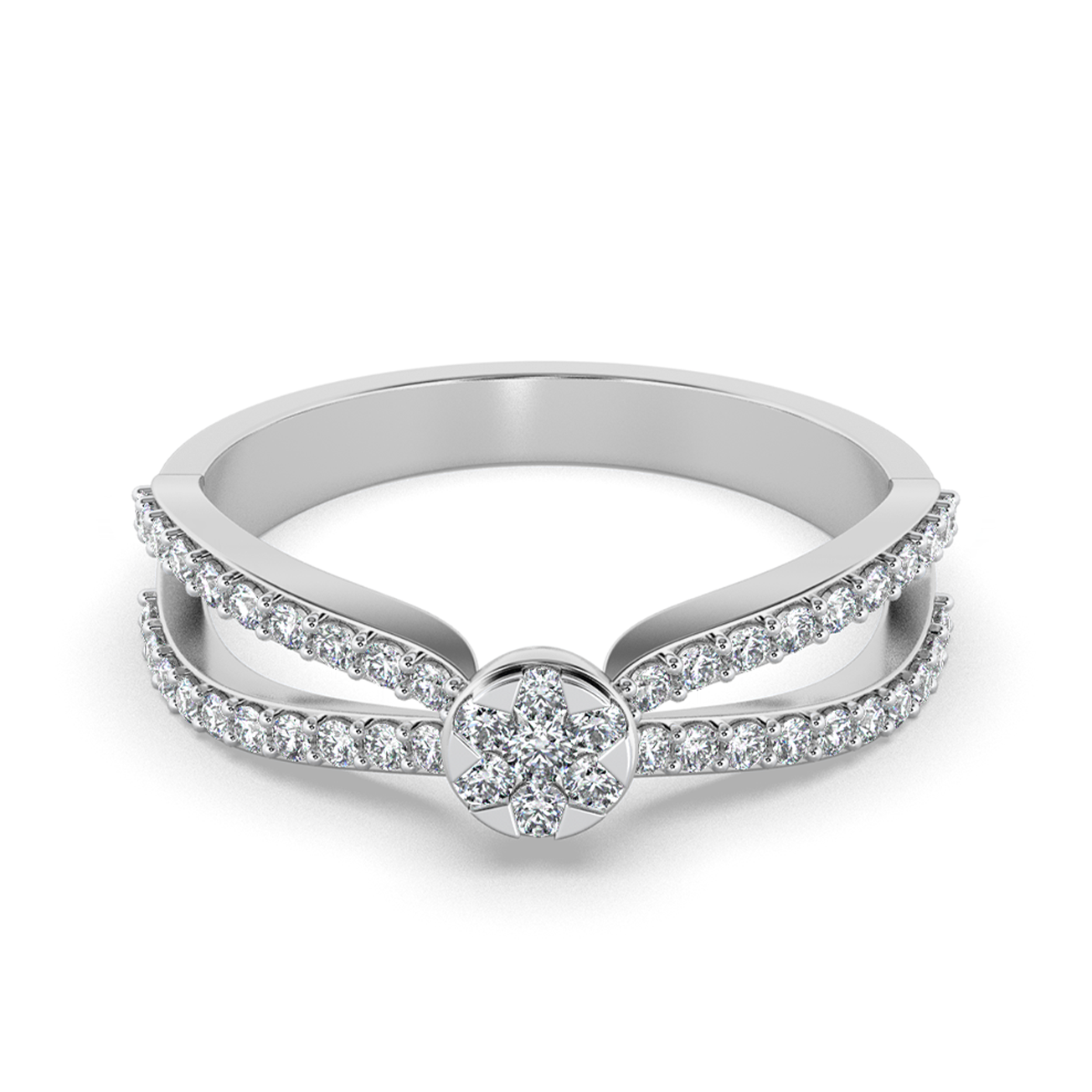 Celestial Embrace 14Kt Diamond Ring