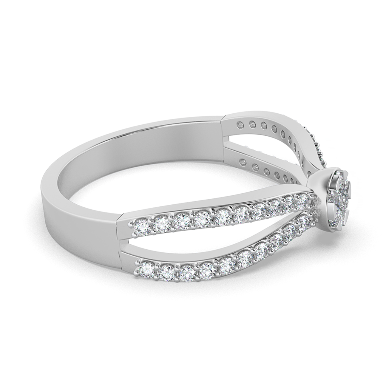 Celestial Embrace 14Kt Diamond Ring