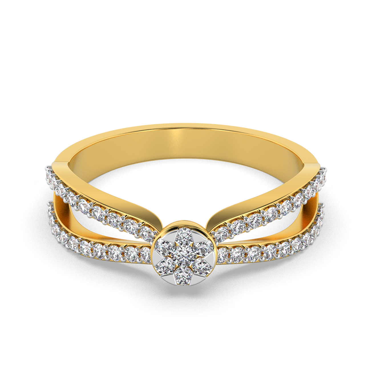 Celestial Embrace 14Kt Diamond Ring