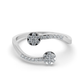 Radiant Cascade 14Kt Diamond Ring