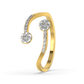 Radiant Cascade 14Kt Diamond Ring