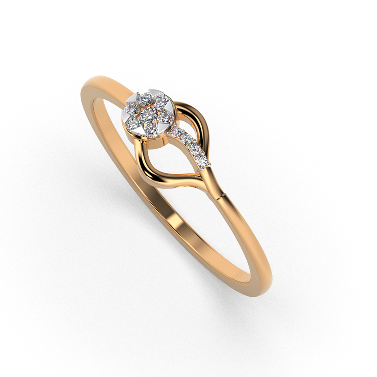 Golden Reverie 14Kt Diamond Ring