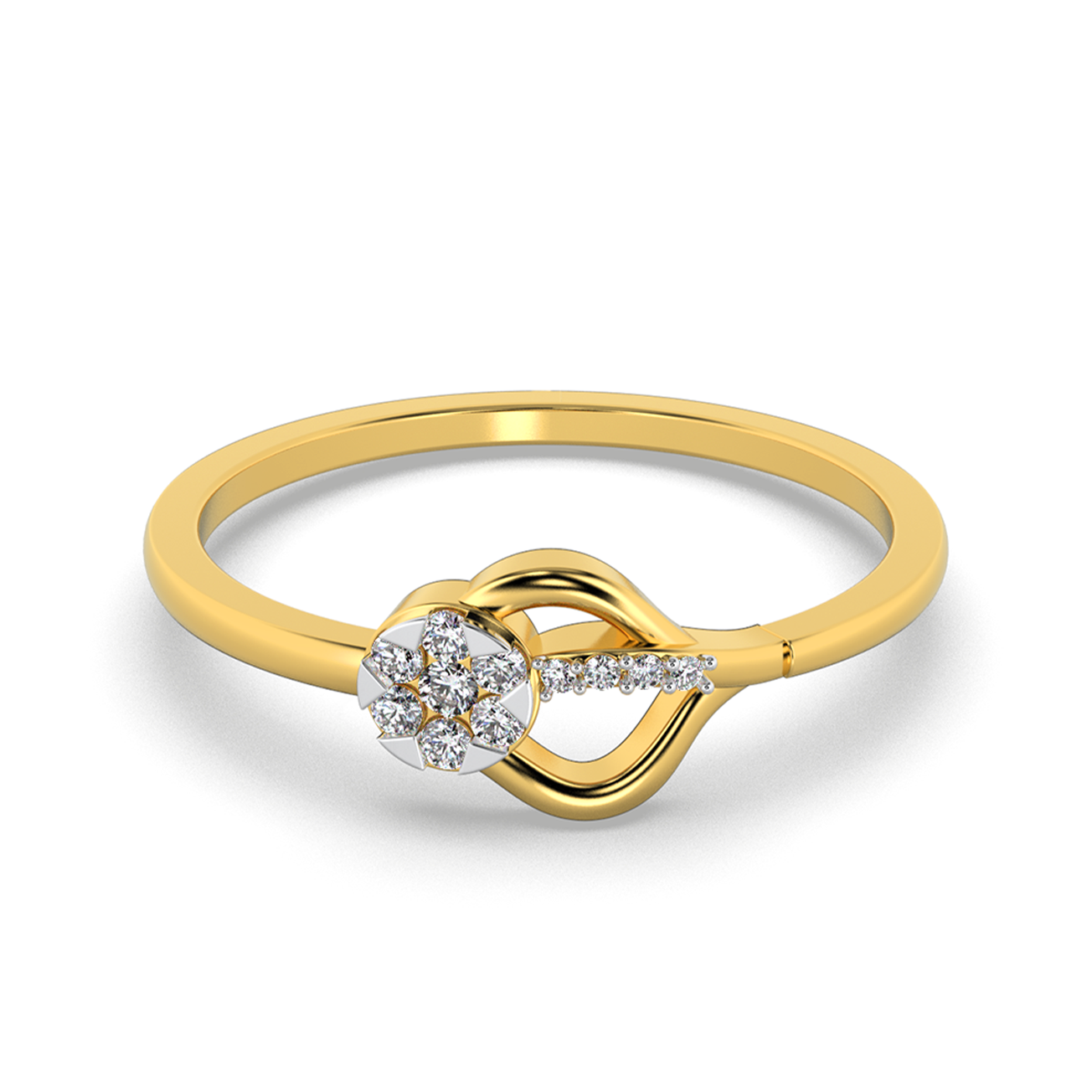 Golden Reverie 14Kt Diamond Ring
