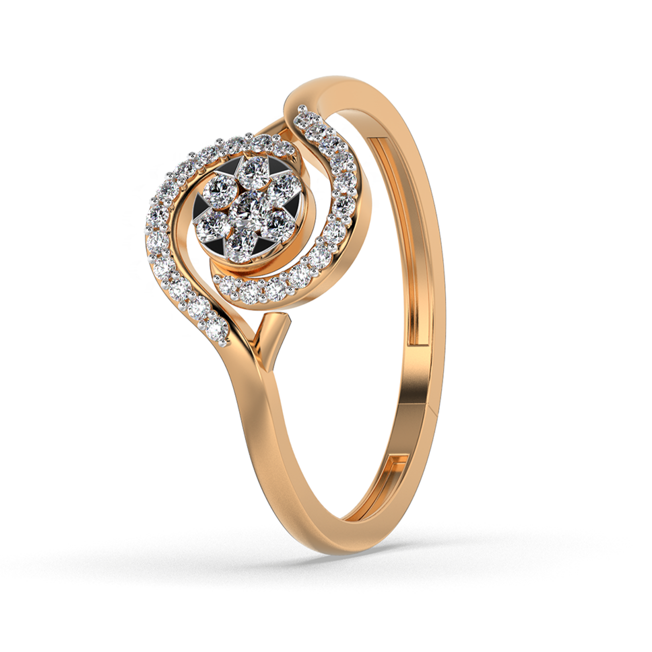 Aurora Bloom 14Kt Diamond Ring